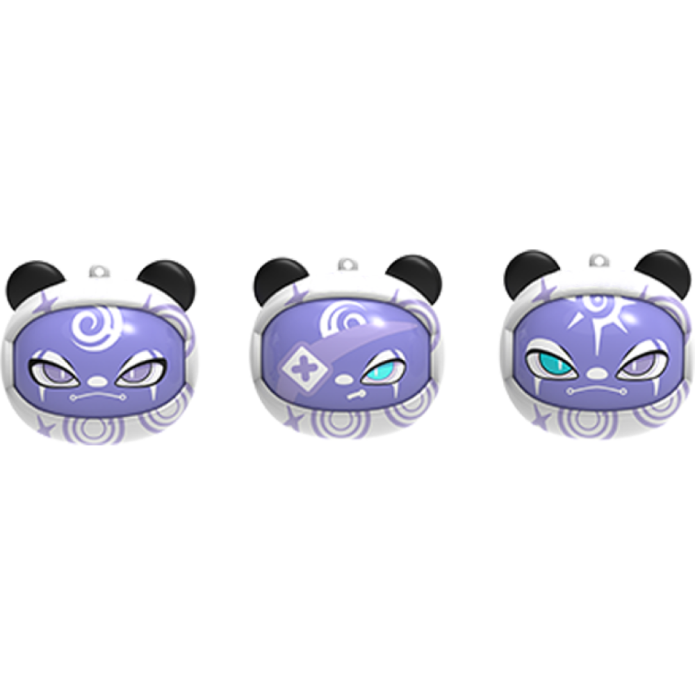 Bluetooth Ακουστικά Kiddoboo GOAT Earbuds Frozen Cyborgs Ασύρματα για Παιδιά με Θήκη Φόρτισης που Αλλάζει Φάτσα - Purple (KBG08PRL)