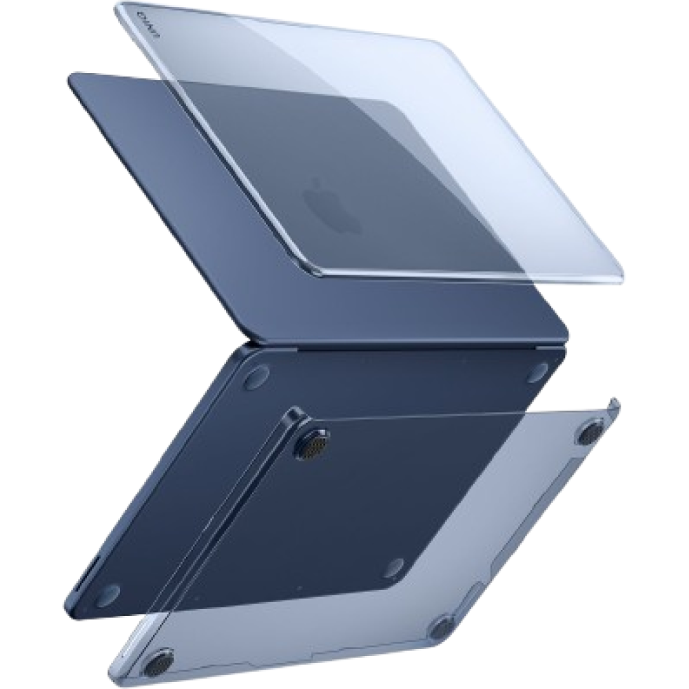 Θήκη MacBook Neo 13" 2026 Uniq Vero Ημιδιάφανη Σκληρή με Προστασία Webcam & Προστατευτικά Πληκτρολογίου US/EU - Tinted Indigo (UNIQ-MBNEO-VEROTIND)