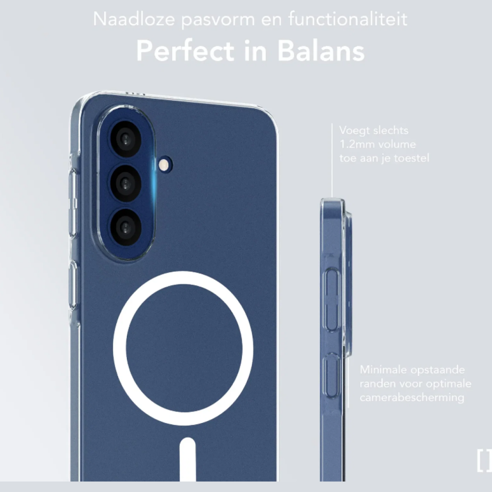 Θήκη Samsung Galaxy A57 Nekit Bare Thin Case Σκληρή Λεπτή Διάφανη με MagSafe 1.2mm - Transparent (8719246597558)
