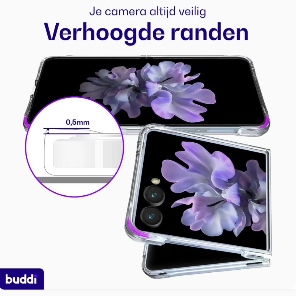 Θήκη Samsung Galaxy Z Flip8 Buddi Core Σκληρή Διάφανη με MagSafe - Transparent (8719246597411)