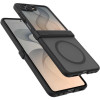 Θήκη Samsung Galaxy Z Flip8 Spacecase Hybrid MagSafe Σκληρή Ημιδιάφανη με MagSafe - Black (5905719143688)