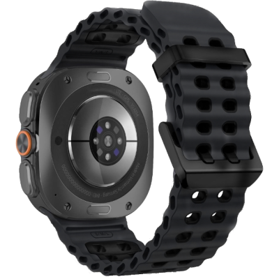 Λουράκι Samsung Galaxy Watch Ultra2 / Ultra1 2026 / 2025 / 2024 47mm Tech-Protect Iconband Pro Σιλικόνης - Grey / Black (5906302325917)