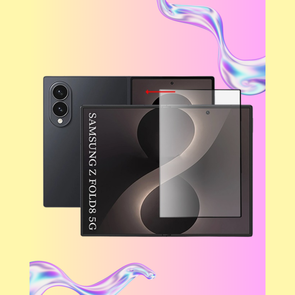 Tempered Glass Samsung Galaxy Z Fold8 Techsuit 111D Full Glue Full Face Αντιχαρακτικό Γυαλί Προστασίας Εξωτερικής Οθόνης - Black (5949419374461)