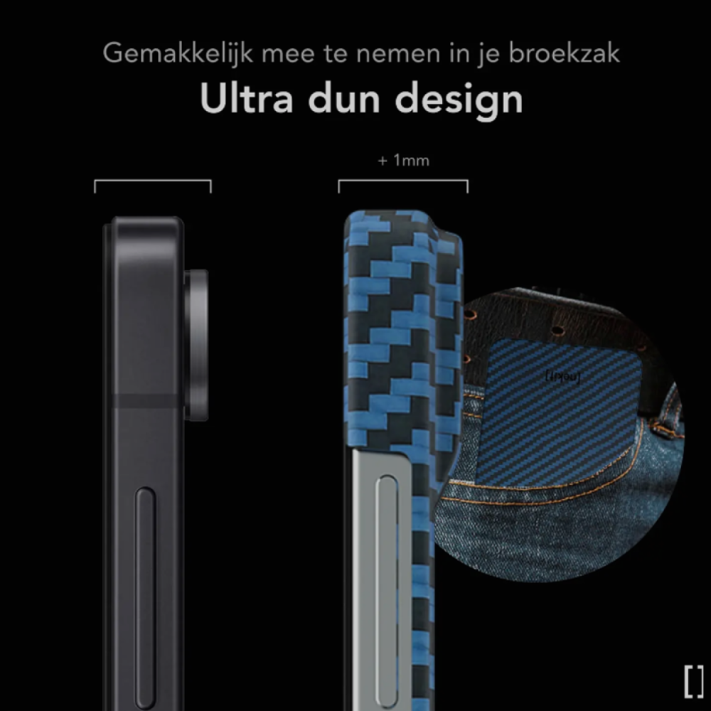 Θήκη Samsung Galaxy Z Flip8 Nekit Fiber Σκληρή με MagSafe Aramid Fiber 1mm 1500D Kevlar - Blue (8719246610301)