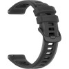 Λουράκι (20mm) Samsung Galaxy Watch FE / 7 / 6 / 5 / 5 Pro /4 (47/46/45/44/43/42/40mm) / Active / Active 2 / Huawei Watch GT 3 42mm / GT 3 Pro 43mm Techsuit Watchband W084 Σιλικόνης - Black (5949419370111)