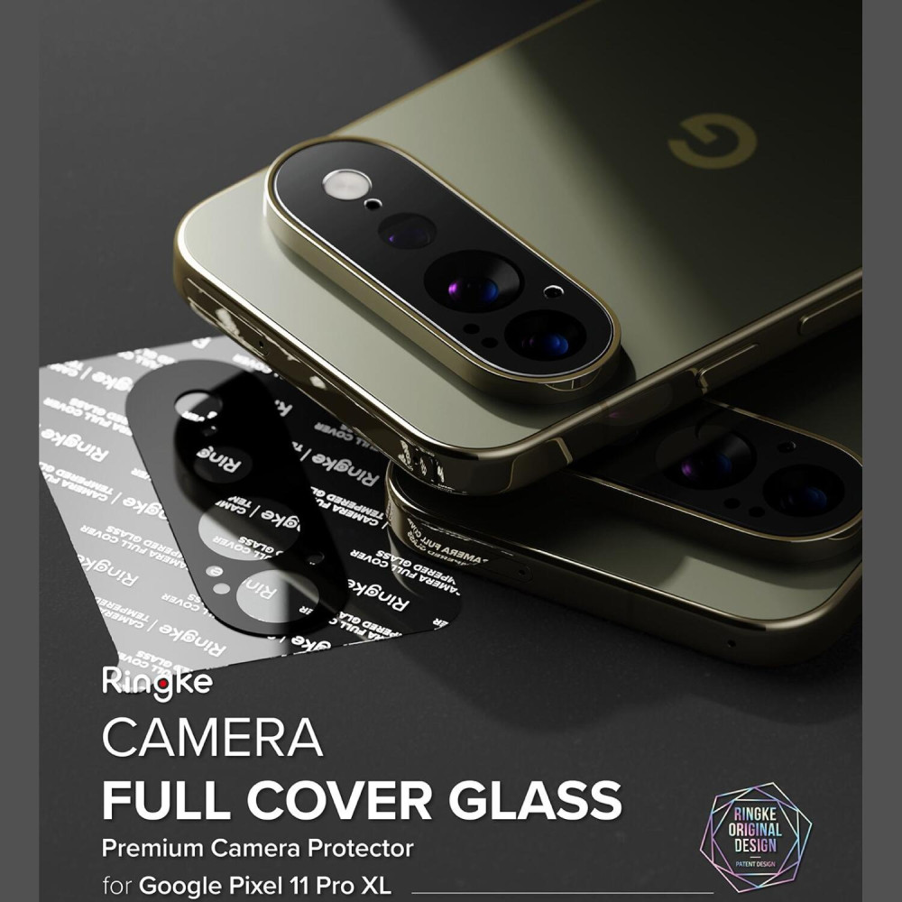 Tempered Glass Google Pixel 11 Pro XL Ringke Camera Protector Full Cover Glass Αντιχαρακτικό Γυαλί Προστασίας για Φακό Κάμερας 2 Τεμάχια - Black (8800380460973)
