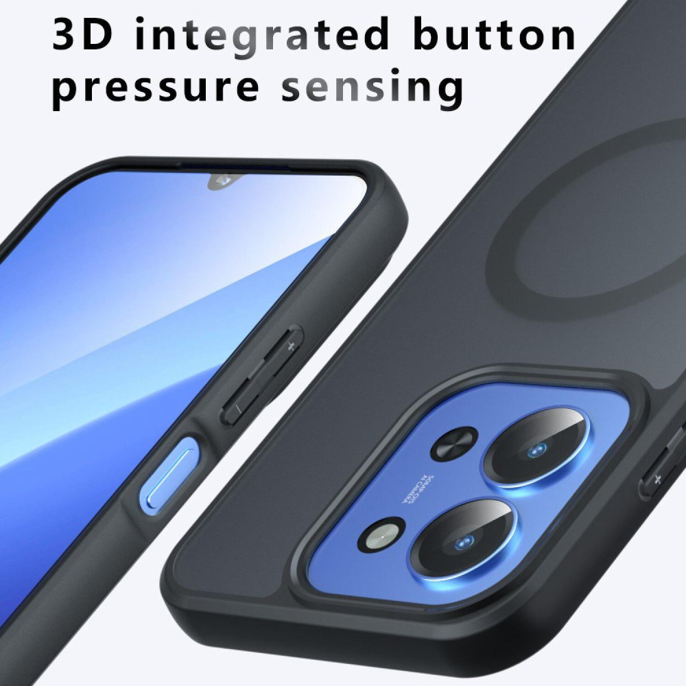 Θήκη Xiaomi Redmi 15C 4G Techsuit PureFrost Σκληρή Ημιδιάφανη με MagSafe - Frosted Black (5949419346741)