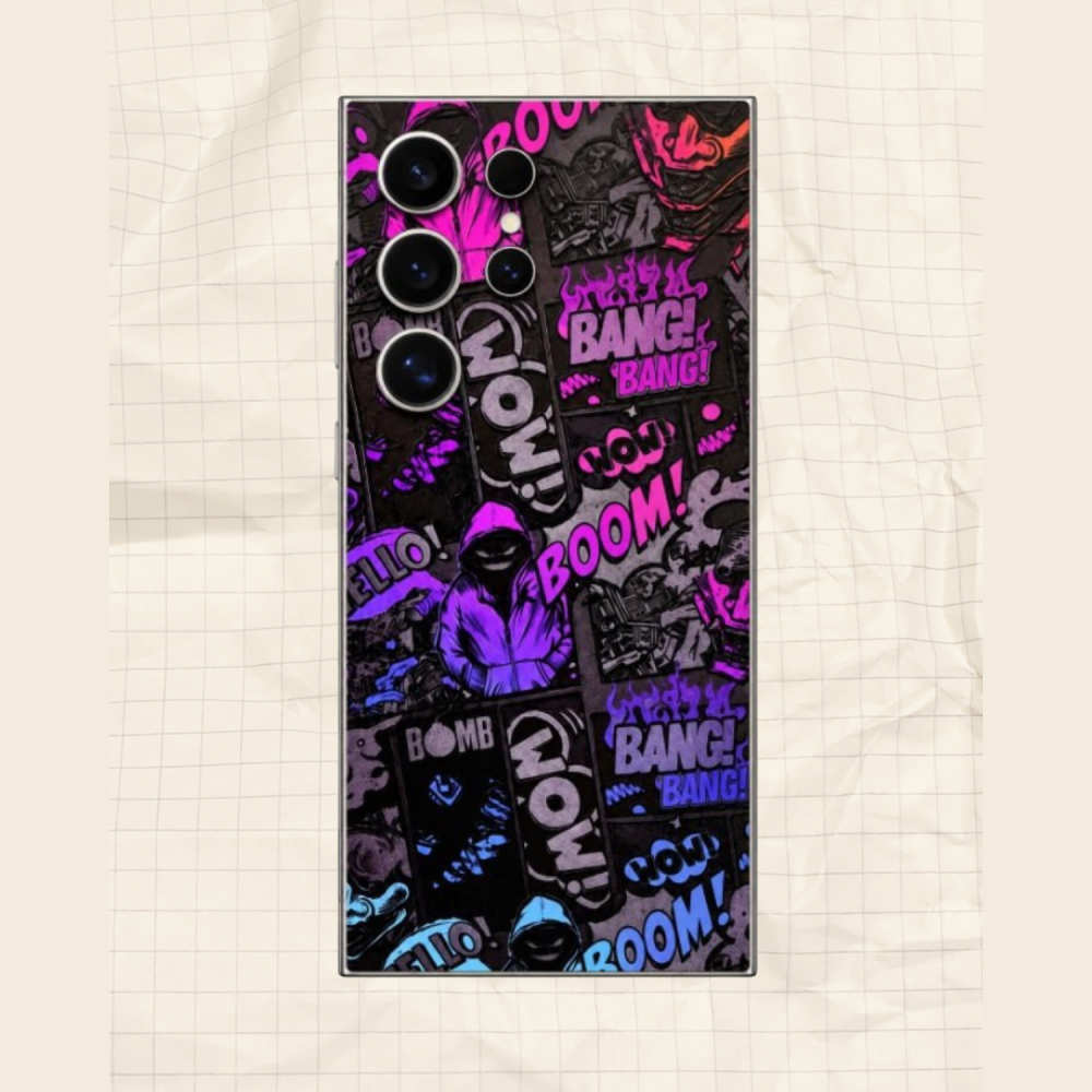 Αυτοκόλλητο Skin Προστασίας Πλάτης Samsung Galaxy S25 Ultra Gams Premium Vinyl Skin Back Plate - 3D Neonbomb (GAMS-VNL-SKIN-3DNB-002-216)