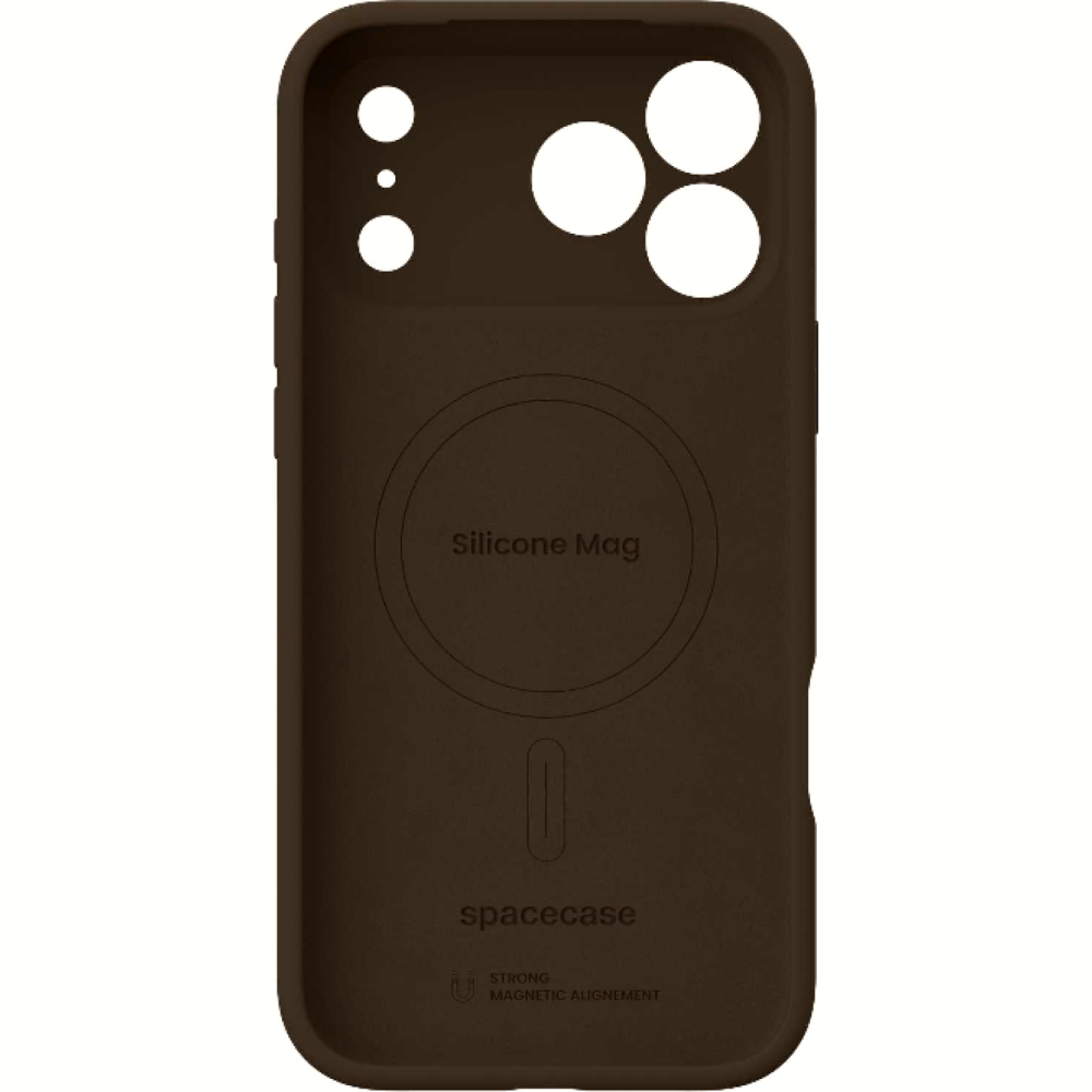 Θήκη iPhone 18 Pro Max / 17 Pro Max Spacecase Silicone Mag Case Σιλικόνης με MagSafe - Chocolate Brown (5905719143251)