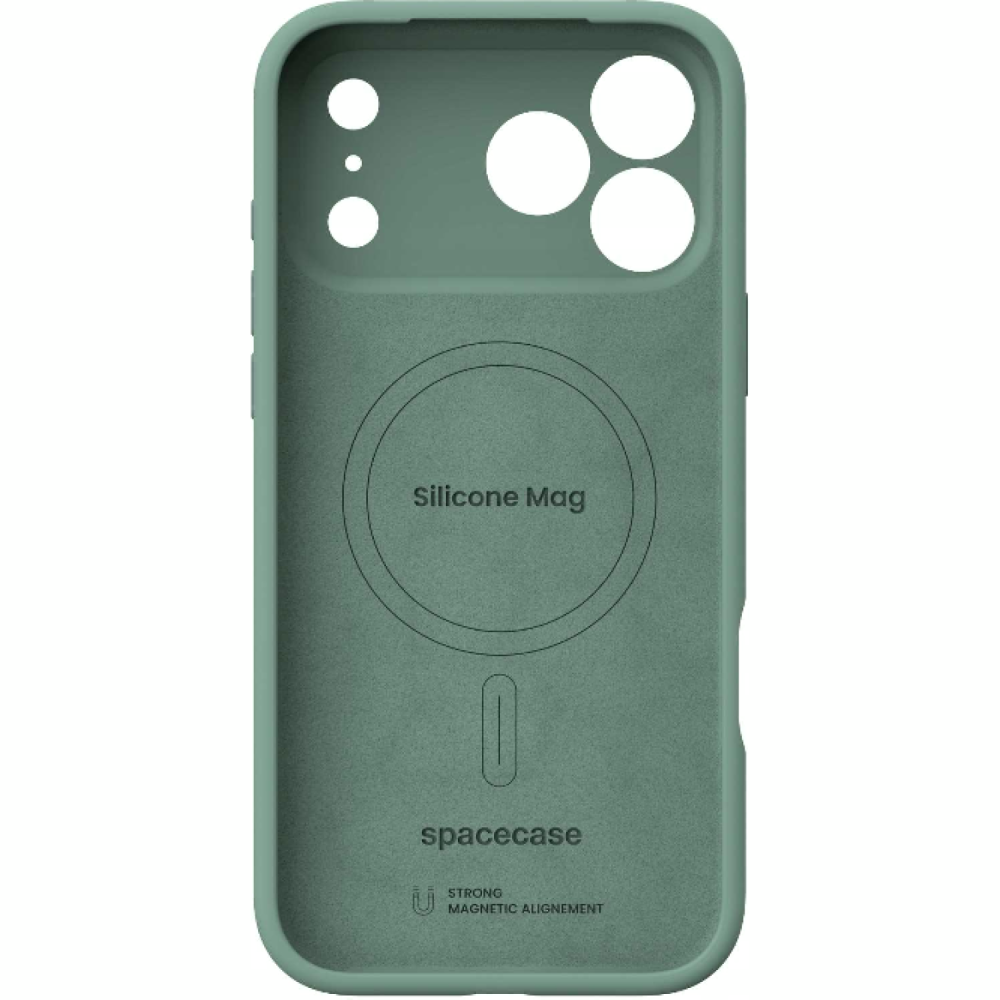 Θήκη iPhone 18 Pro Max / 17 Pro Max Spacecase Silicone Mag Case Σιλικόνης με MagSafe - Smoke Pine (5905719143329)