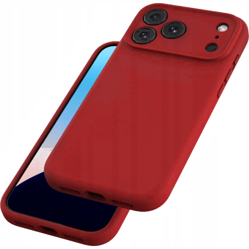 Θήκη iPhone 18 Pro Max / 17 Pro Max Spacecase Silicone Mag Case Σιλικόνης με MagSafe - Crimson Red (5905719143268)