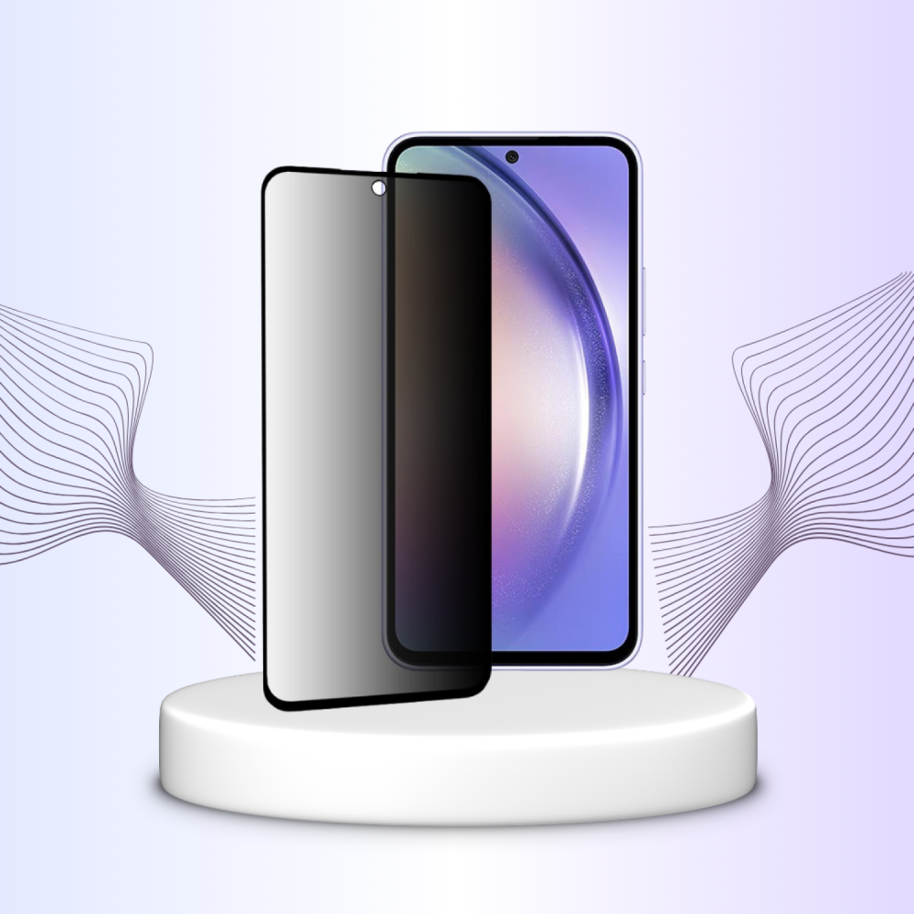 Tempered Glass Samsung Galaxy A54 Techsuit 111D Privacy Full Glue Full Face Αντιχαρακτικό Γυαλί Προστασίας Απορρήτου Οθόνης - Black (5949419126572)