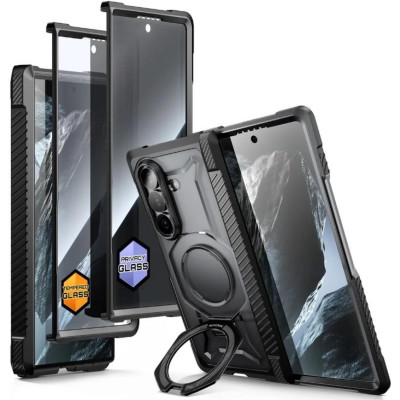 Θήκη Samsung Galaxy Z Fold8 Ultra Supcase Unicorn Beetle Grip Mag Full Body 360° Ανθεκτική με MagSafe & KickStand + 2 x Tempered Glass Clear & Privacy - Black (843439162198)