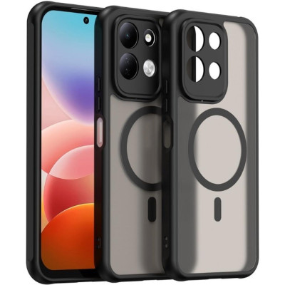 Θήκη Xiaomi Redmi 17 Techsuit HaloFrost II MagSafe Σκληρή Ημιδιάφανη με MagSafe - Black (5949419376878)