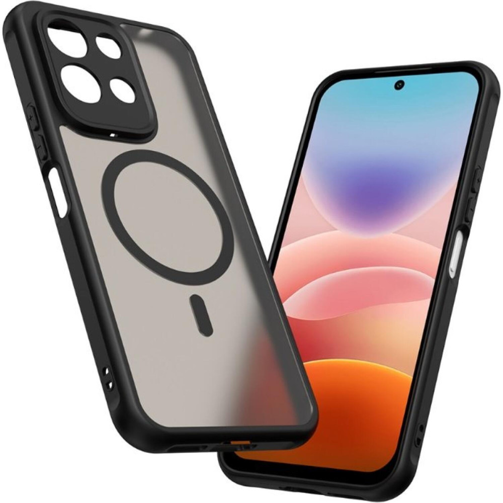 Θήκη Xiaomi Redmi 17 Techsuit HaloFrost II MagSafe Σκληρή Ημιδιάφανη με MagSafe - Black (5949419376878)