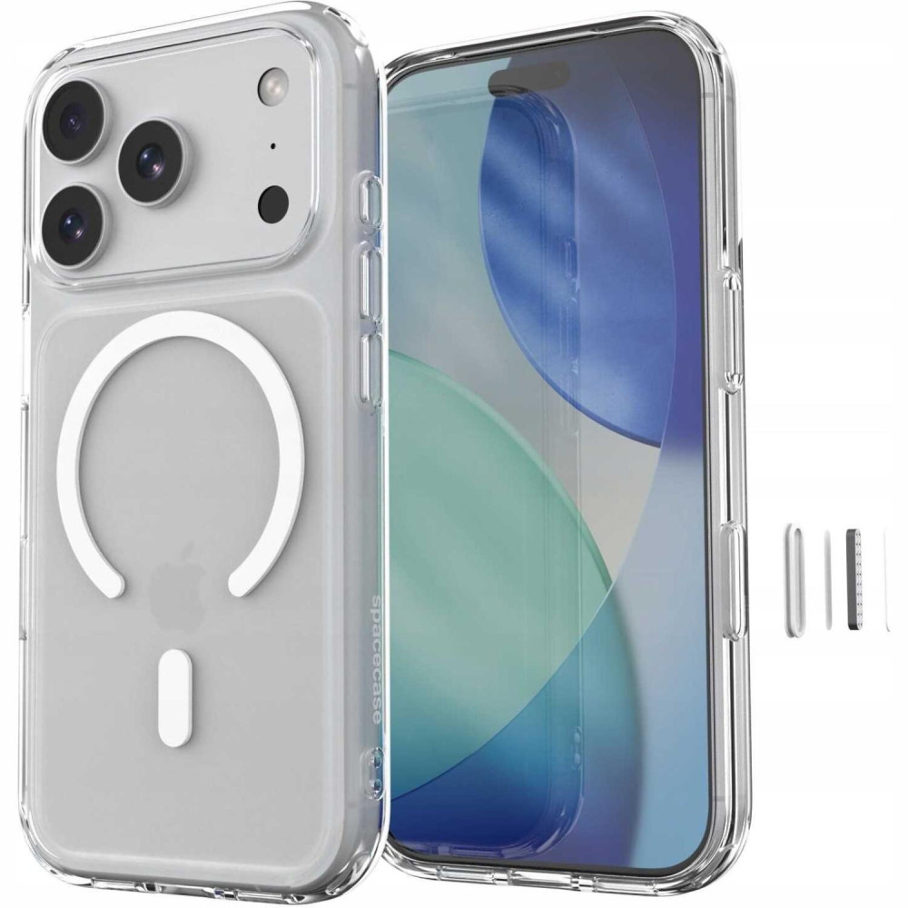 Θήκη iPhone 18 Pro / 17 Pro Spacecase Clear MagSafe Σκληρή Διάφανη με MagSafe - White (5905719144159)