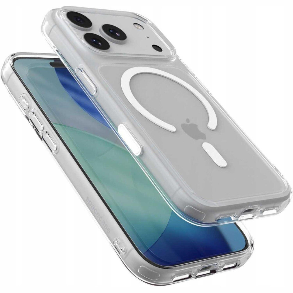 Θήκη iPhone 18 Pro / 17 Pro Spacecase Clear MagSafe Σκληρή Διάφανη με MagSafe - White (5905719144159)