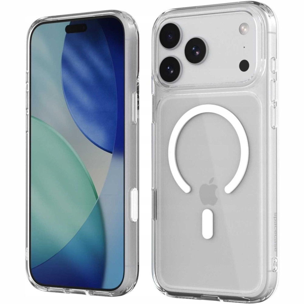 Θήκη iPhone 18 Pro Max / 17 Pro Max Spacecase Clear MagSafe Σκληρή Διάφανη με MagSafe - White (5905719144197)
