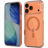 Θήκη iPhone 18 Pro Max / 17 Pro Max Spacecase Clear MagSafe Σκληρή Διάφανη με MagSafe - Orange (5905719144203)