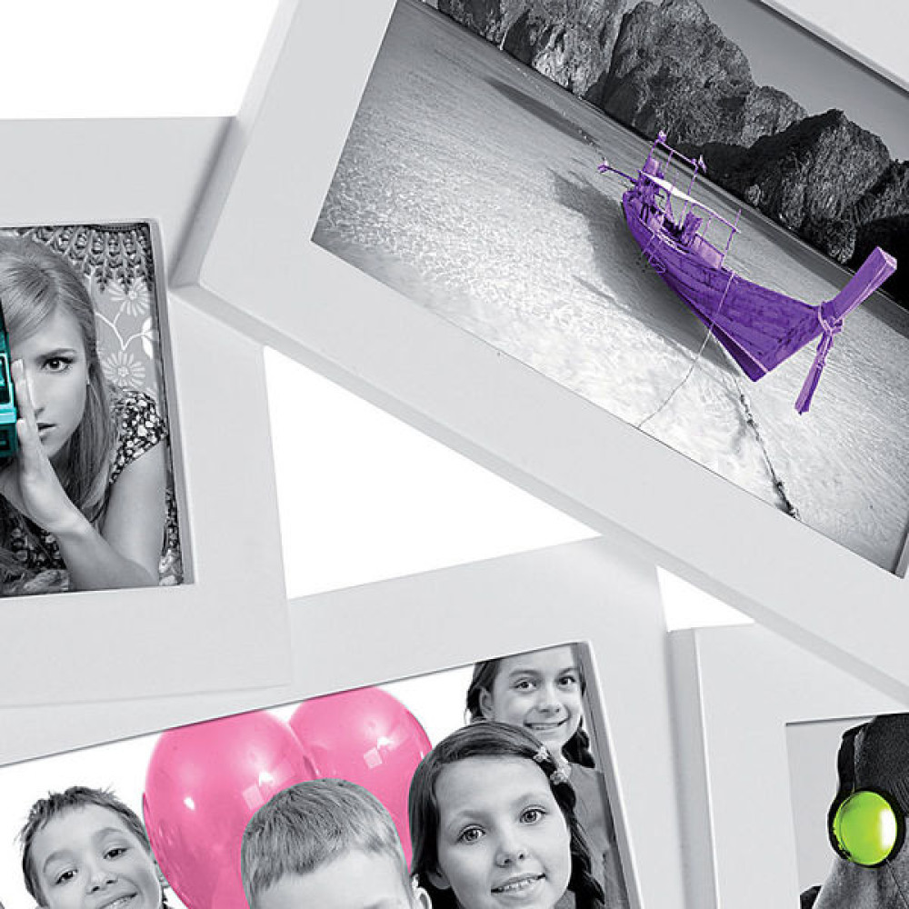 Λευκή Κορνίζα 4 Θέσεων