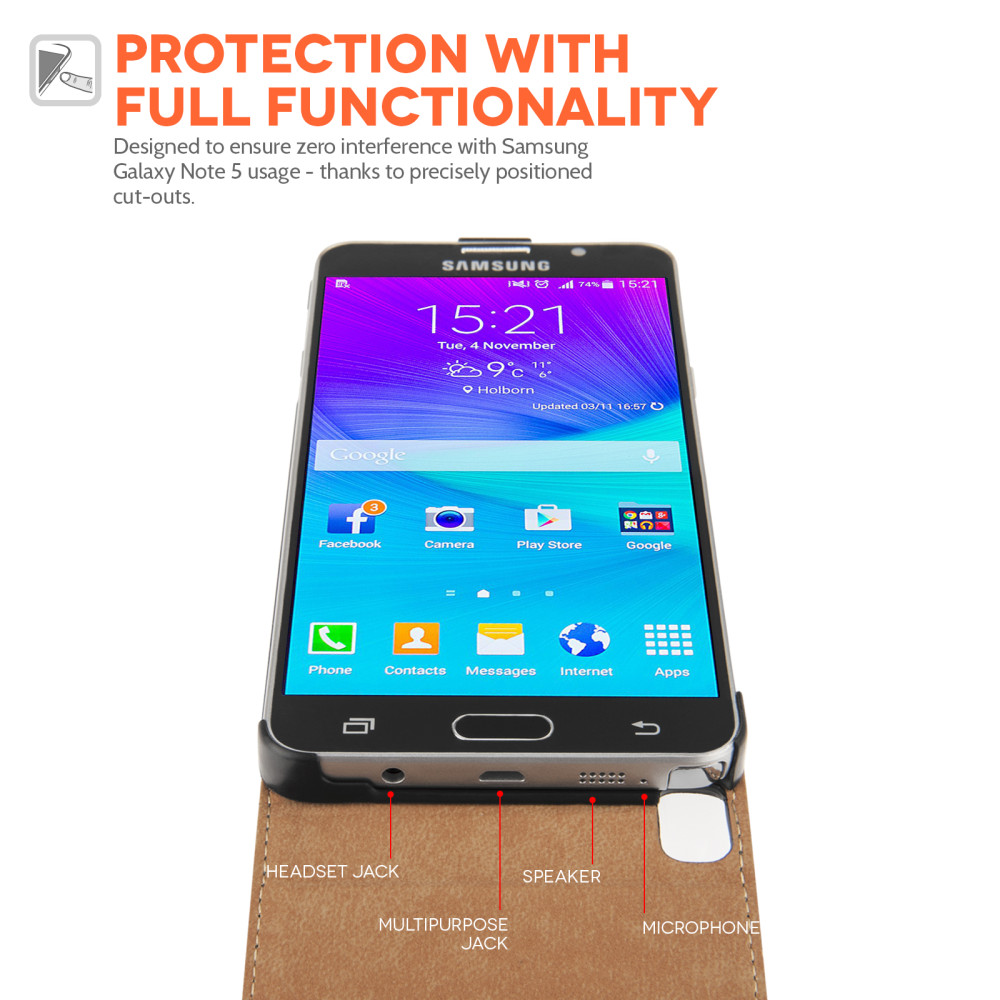 Flip Θήκη Samsung Galaxy Note 5 by Caseflex (Z823)