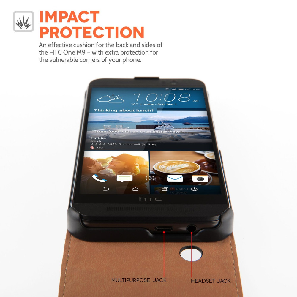 Flip Θήκη HTC One M9 Plus by Caseflex (Z005)