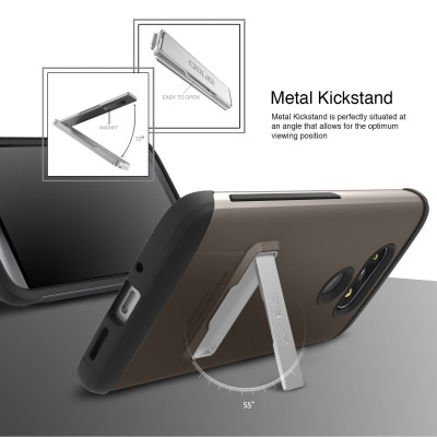 Obliq Θήκη Skyline Advance Pro LG G5 - Gunmetal (OBLG5SKYA01)