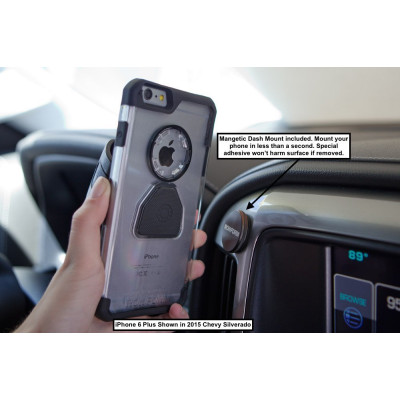 Rokform Θήκη iPhone 6 Plus/6S Plus V3 Crystal Case με Μαγνητική Βάση Αυτοκινήτου - Crystal Clear (131-114-001)