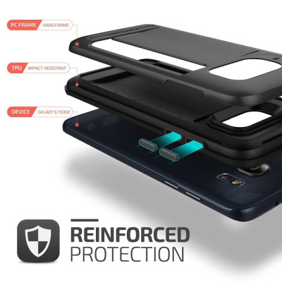 Verus Θήκη Damda Clip Series Samsung Galaxy S7 Edge - Dark Silver (VRG7E-DCPDS)