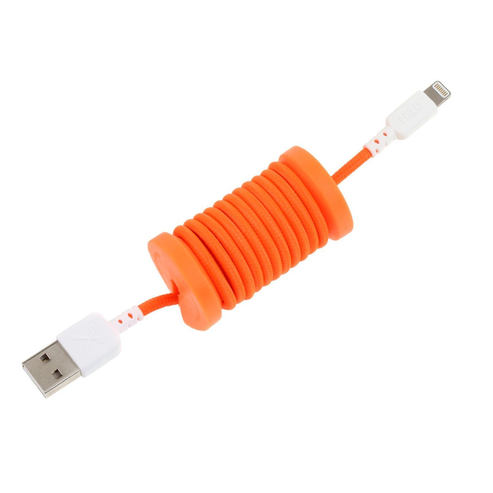 Philo Καλώδιο USB - Lightning - 1m (PH004OR) - Orange
