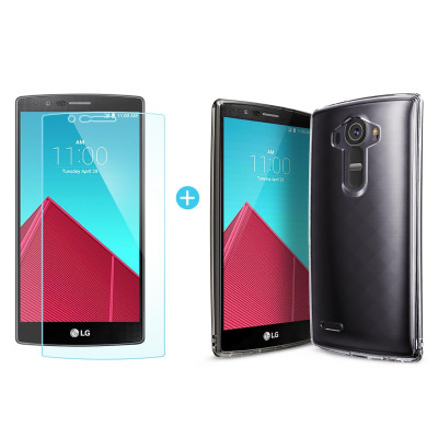 Ringke (Fusion) Θήκη LG G4 με TPU Bumper + Screen Protector - Clear
