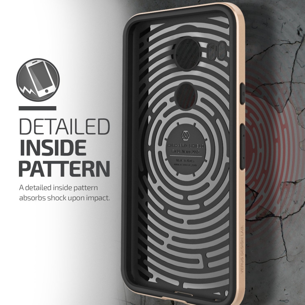 Verus Θήκη High Pro Shield Series LG Google Nexus 5X - Shine Gold (VRNX5X-HPSGD)