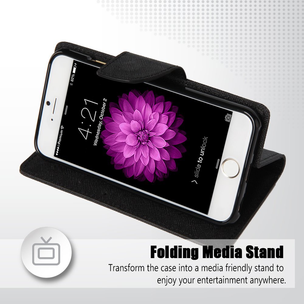 Mercury Θήκη Sony Xperia XA - Πορτοφόλι (8987) - Μαύρο