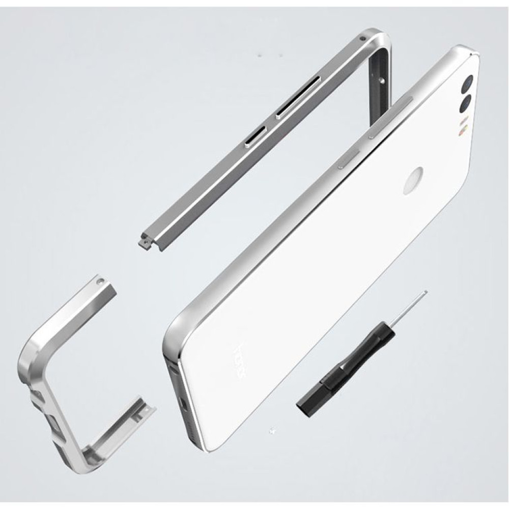 Luphie Θήκη - Bumper Αλουμινίου Honor 8 - Gray (9007)