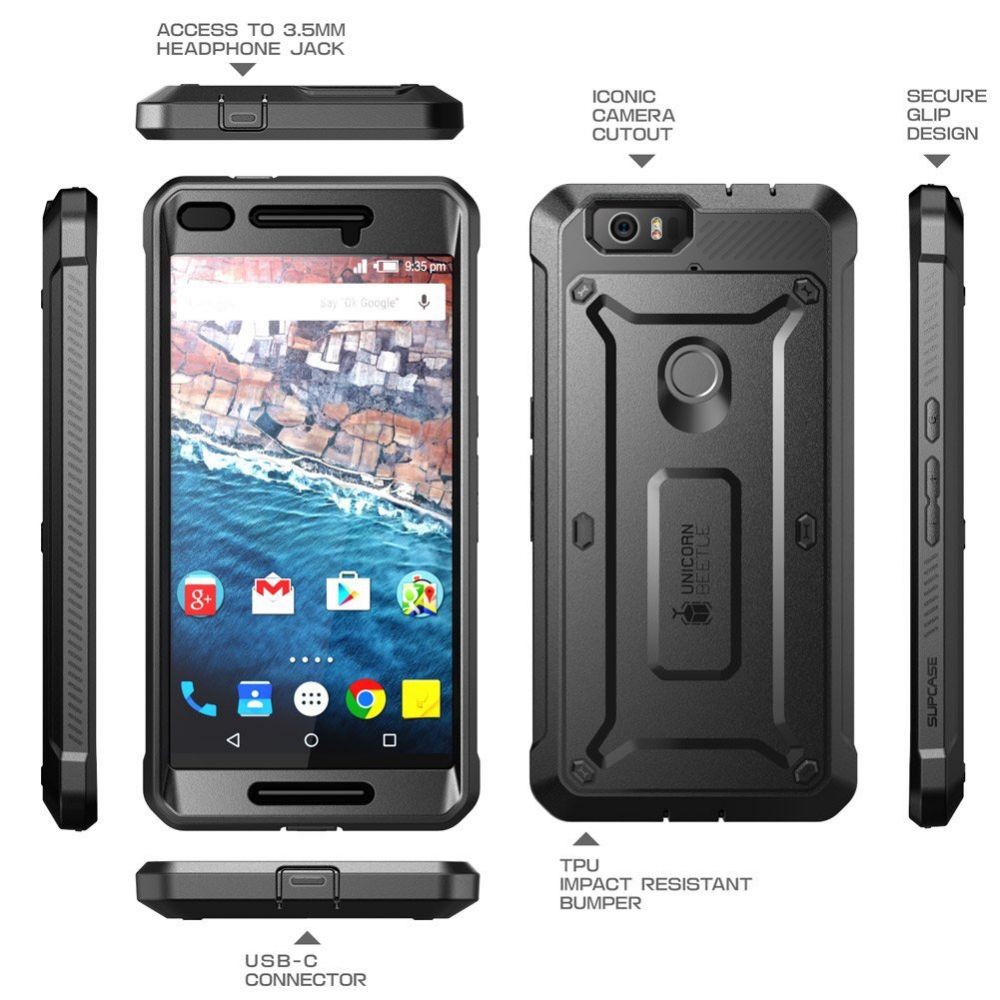 Supcase Ανθεκτική Θήκη Unicorn Beetle Pro Huawei Nexus 6P - Black