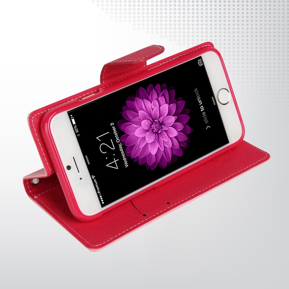 Mercury Fancy Diary Θήκη Motorola Moto G 2nd Gen - Πορτοφόλι (9064) - Φούξια