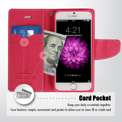 Mercury Fancy Diary Θήκη Samsung Galaxy S7 - Πορτοφόλι (9069) - Ροζ