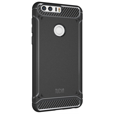Tudia Θήκη Σιλικόνης Honor 8 - Black (TD-TPU3779)