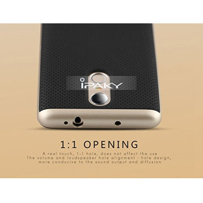 Ipaky Θήκη Hybrid Xiaomi Redmi Note 3 (5.5") - Black/Gold (9305)