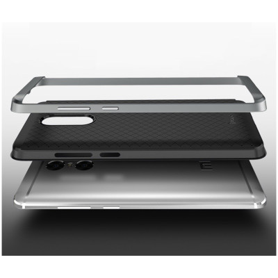 Ipaky Θήκη Hybrid Xiaomi Redmi Note 4 - Black/Silver (9307)