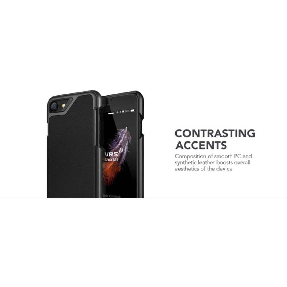 Verus Δερμάτινη Θήκη Simpli Mod Apple iPhone SE 2022 / 2020 / 8 / 7 - Black (VDIP7-SMDBK)