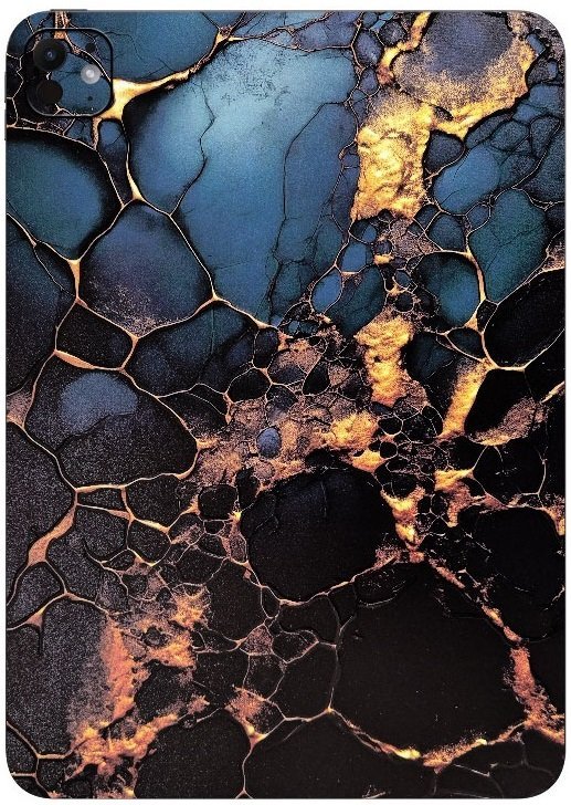 aftokolito skin prostasias platis ipad air 13 inches gams premium vinyl skin back plate black gold marble