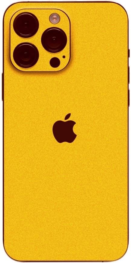 aftokolito skin prostasias platis iphone gams premium vinyl skin back plate yellow satin