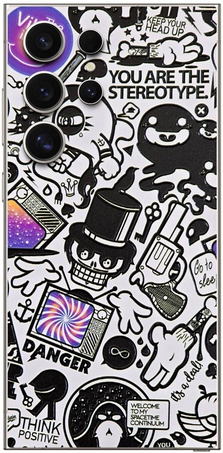 aftokolito skin prostasias platis samsung galaxy s25 ultra gams premium vinyl skin back plate 3d tv sticker
