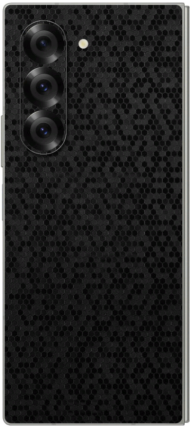 aftokolito skin prostasias platis samsung galaxy z fold 6 gams premium vinyl skin back plate honeycomb black 1