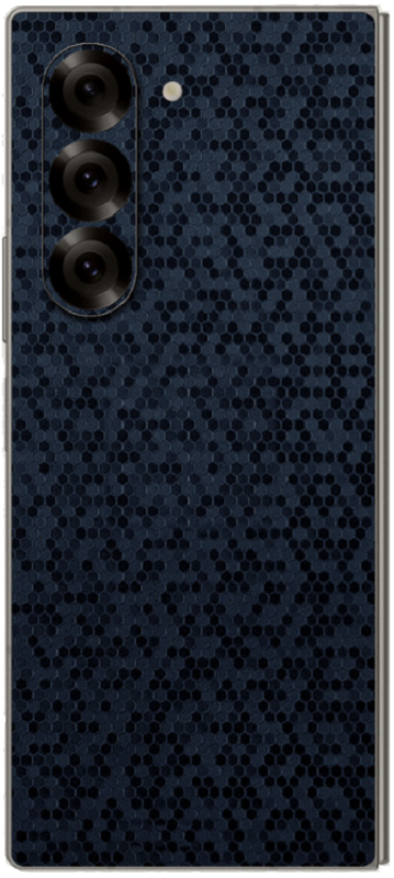 aftokolito skin prostasias platis samsung galaxy z fold6 gams premium vinyl skin back plate honeycomb blue 2