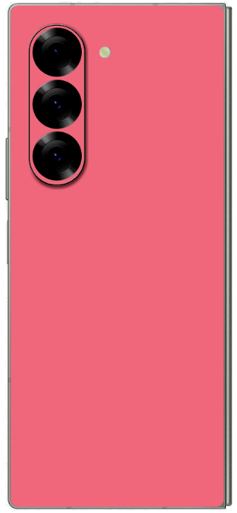 aftokolito skin prostasias platis samsung galaxy z fold6 gams premium vinyl skin back plate pink matte 2