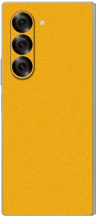 aftokolito skin prostasias platis samsung galaxy z fold6 gams premium vinyl skin back plate yellow satin 1