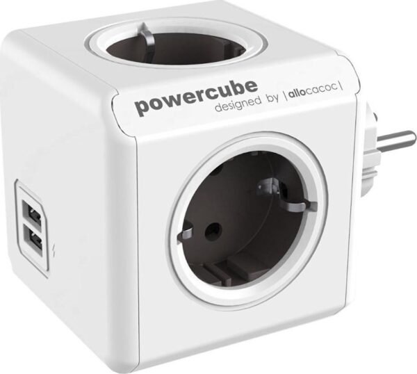 allocacoc power cube original usb polybrizo me 4 ipodoxes 2 thires usb grey 2 eti eggiisi 1