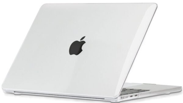 anthektiki skliri thiki apple macbook air 13 inches m3 2024 m2 2022 tech protect smart shell crystal clear